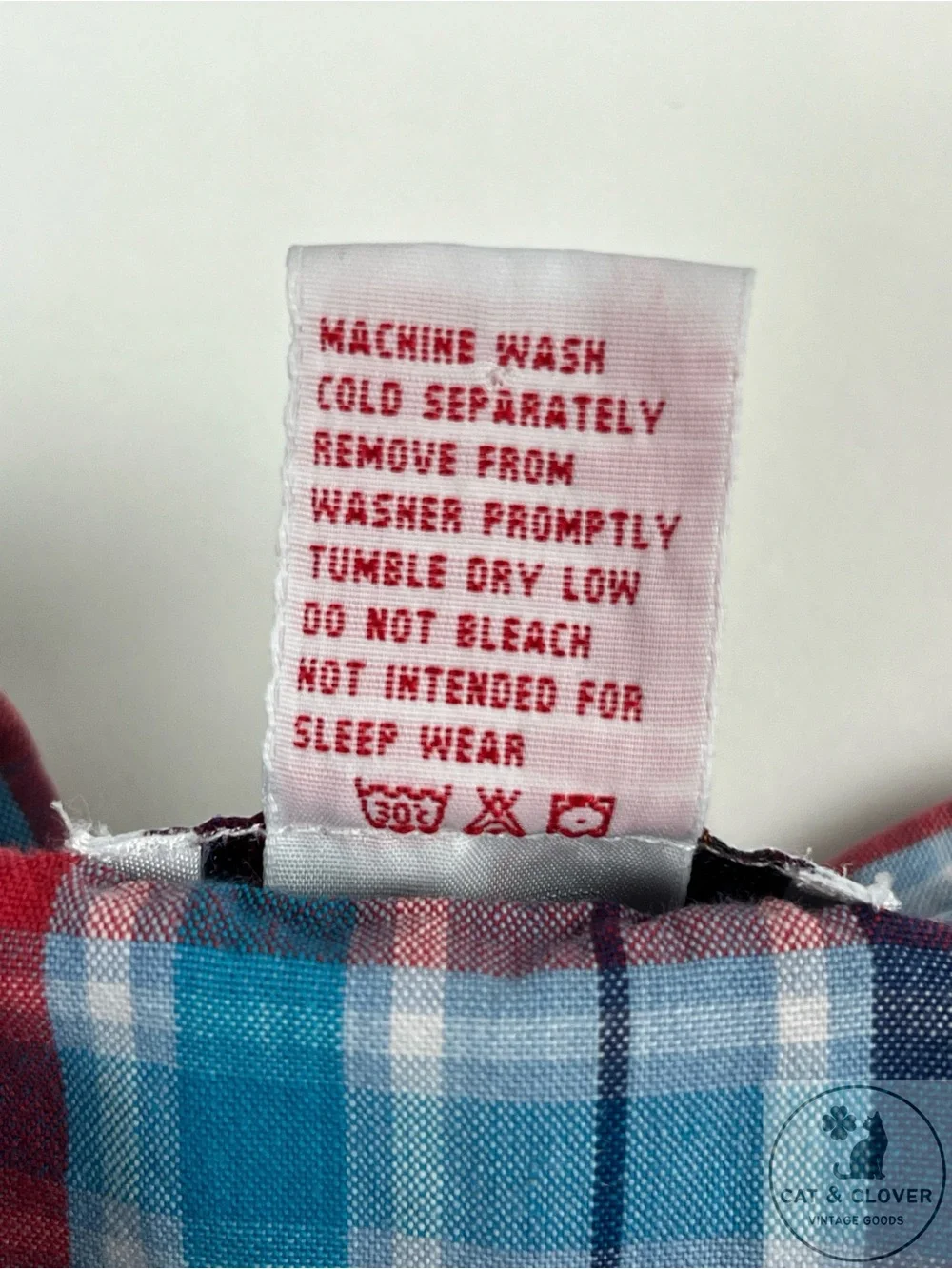 Gymboree 90s Rainbow Tag Plaid Long Sleeve Button Down Boys Shirt Large
